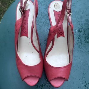 Boutique 9 Wedge Heel Sandal, Coral/Brown, Size 10M